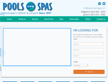 Tablet Screenshot of cpspoolsandspas.com